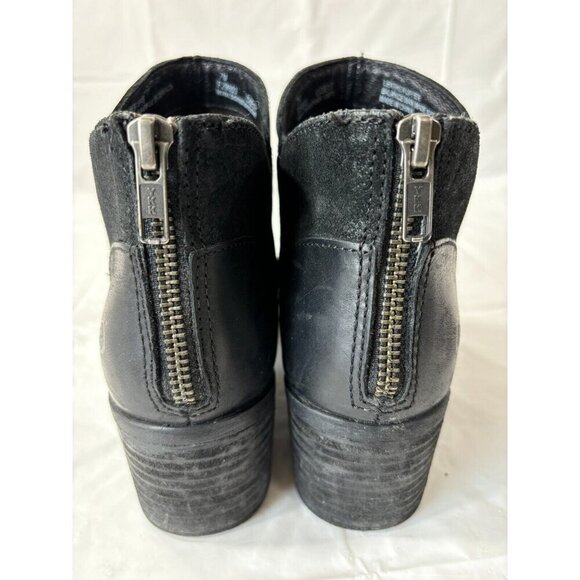 Børn Pourri Black Leather Ankle Boot Size 7 - Picture 4 of 14